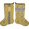 Damask & Moroccan Holiday Stocking - Double-Sided - Neoprene (Personalized)