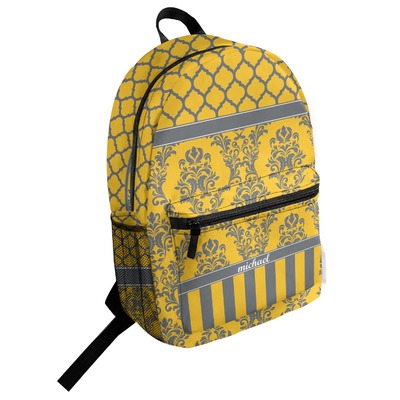 Damask & Moroccan Student Backpack (Personalized)