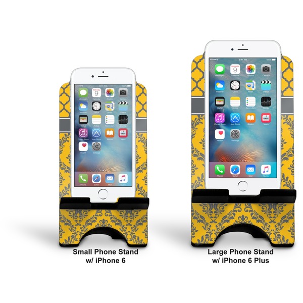 Damask & Moroccan Stylized Phone Stand - Comparison