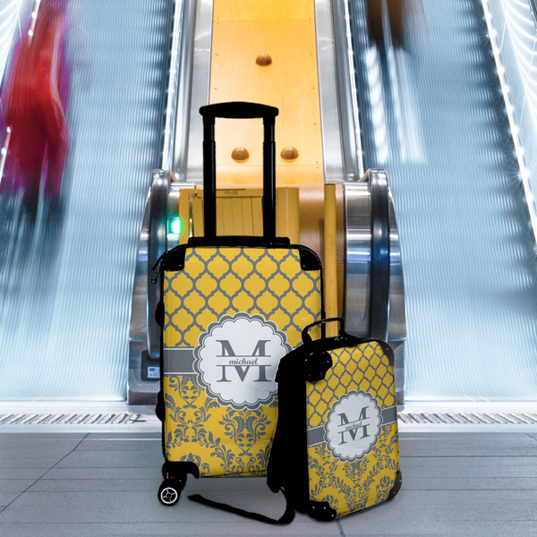 Damask & Moroccan Suitcase Set 4 - IN CONTEXT
