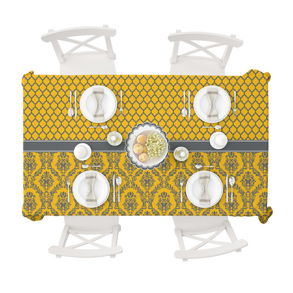 Damask & Moroccan Tablecloths (58"x102") - TOP VIEW