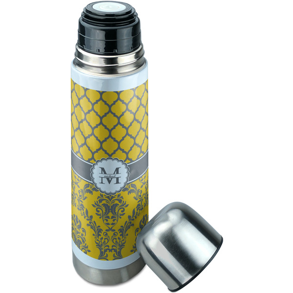 Damask & Moroccan Thermos - Lid Off