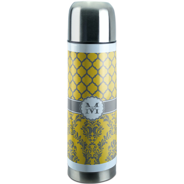 Custom Damask & Moroccan Stainless Steel Thermos (Personalized)