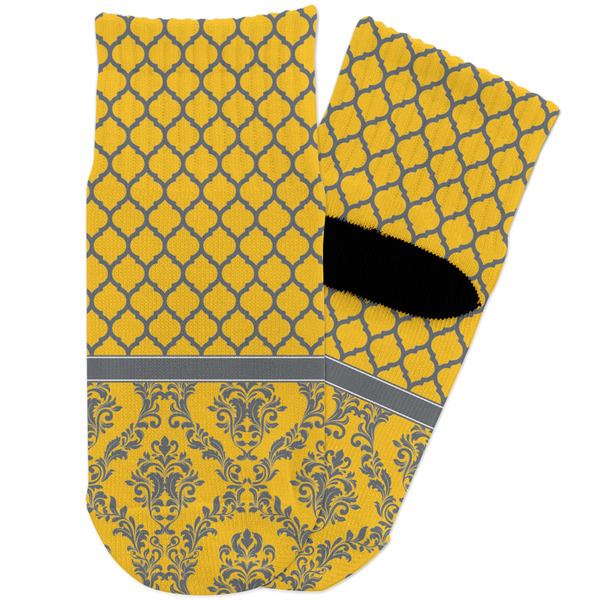 Custom Damask & Moroccan Toddler Ankle Socks