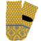 Damask & Moroccan Toddler Ankle Socks - Single Pair - Front and Back