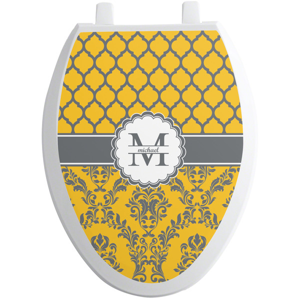 Damask & Moroccan Toilet Seat Decal