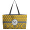 Damask & Moroccan Beach Totes Bag - w/ Black Handles (Personalized)