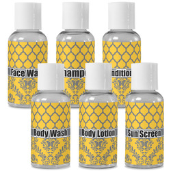 Damask & Moroccan Travel Bottles (Personalized)