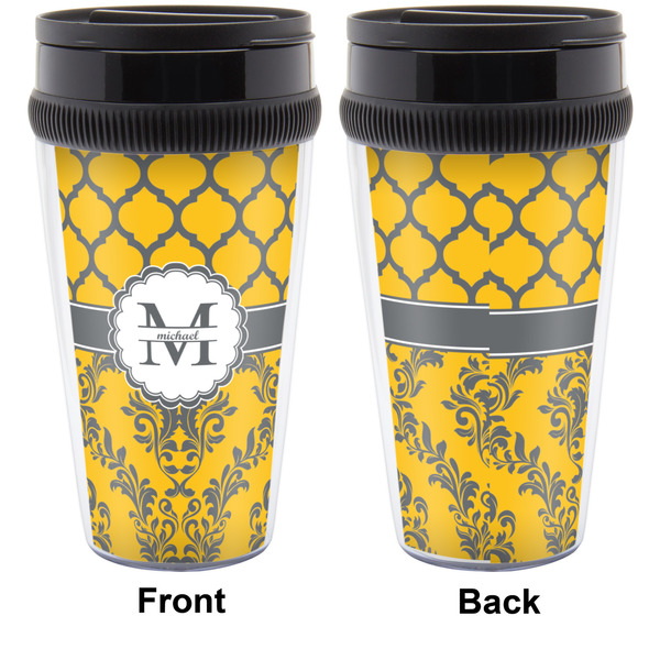 Damask & Moroccan Travel Mug Approval (Personalized)