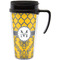 Damask & Moroccan Acrylic Travel Mug with Handle (Personalized)