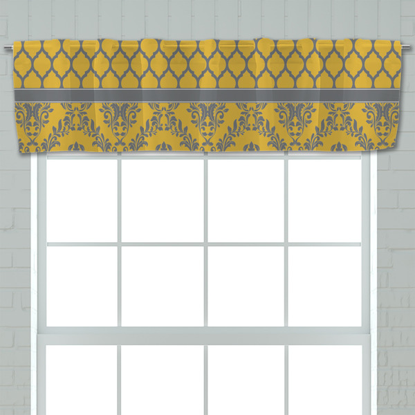 Damask & Moroccan Valance - Closeup on window