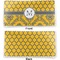 Damask & Moroccan Vinyl Check Book Cover - Front and Back