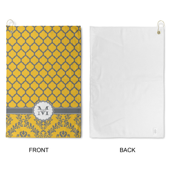 Damask & Moroccan Waffle Weave Golf Towel - Approval