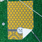 Damask & Moroccan Waffle Weave Golf Towel - In Context