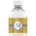 Damask & Moroccan Water Bottle Labels - Custom Sized (Personalized)