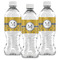 Damask & Moroccan Water Bottle Labels - Front View