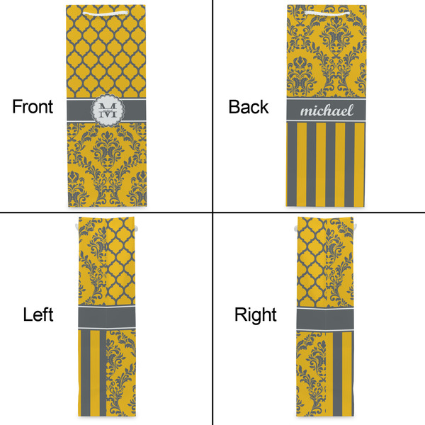 Damask & Moroccan Wine Gift Bag - Gloss - Approval