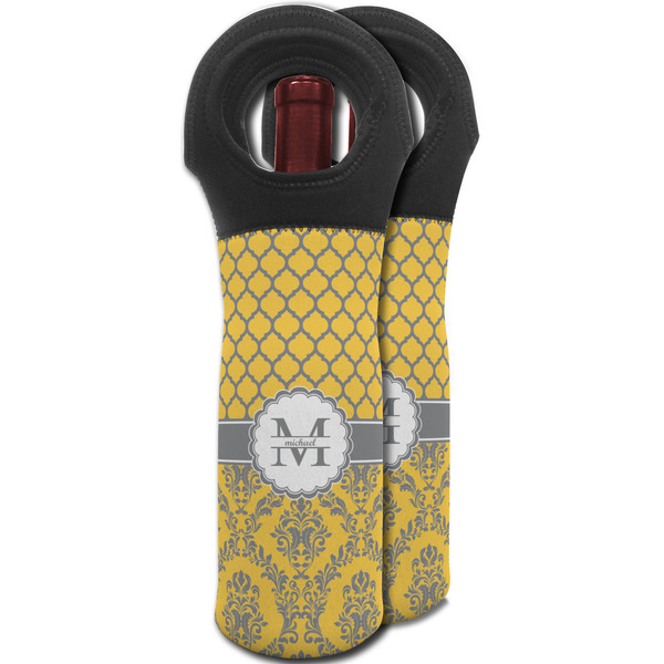 Damask & Moroccan Wine Tote Bag - MAIN