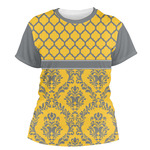 Damask & Moroccan Women's Crew T-Shirt - X Large