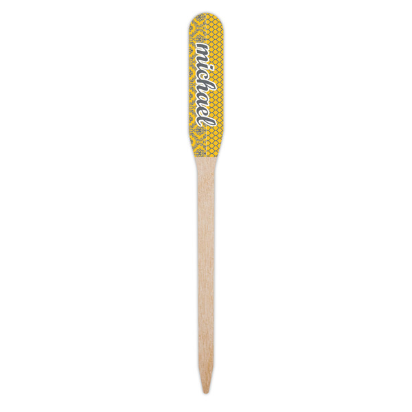 Damask & Moroccan Wooden Food Pick - Paddle - Single Pick