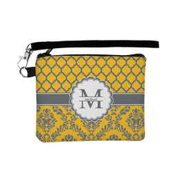 Damask & Moroccan Wristlet ID Case w/ Name and Initial