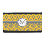 Damask & Moroccan Leatherette Ladies Wallet (Personalized)