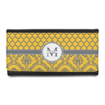 Damask & Moroccan Leatherette Ladies Wallet (Personalized)