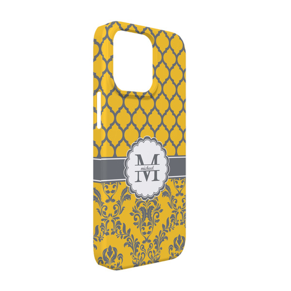 Custom Damask & Moroccan iPhone Case - Plastic - iPhone 13 (Personalized)