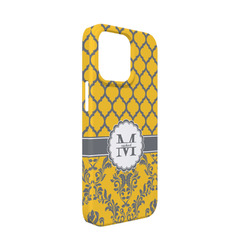 Damask & Moroccan iPhone Case - Plastic - iPhone 13 Mini (Personalized)