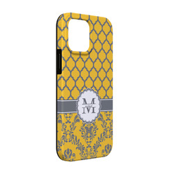 Damask & Moroccan iPhone Case - Rubber Lined - iPhone 13 Pro (Personalized)