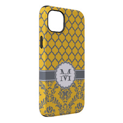 Damask & Moroccan iPhone Case - Rubber Lined - iPhone 14 Pro Max (Personalized)