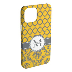Damask & Moroccan iPhone Case - Plastic - iPhone 15 Plus (Personalized)
