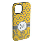 Damask & Moroccan iPhone Case - Rubber Lined (Personalized)