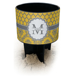 Damask & Moroccan Black Beach Spiker Drink Holder (Personalized)