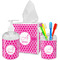 Hot Pink Moroccan Bathroom Accessories Set (Personalized)