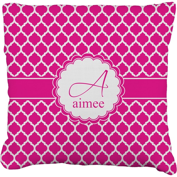 Custom Moroccan Faux-Linen Throw Pillow (Personalized)