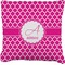 Hot Pink Moroccan Burlap Pillow (Personalized)