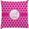 Hot Pink Moroccan Decorative Pillow Case (Personalized)