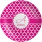 Hot Pink Moroccan Melamine Plate