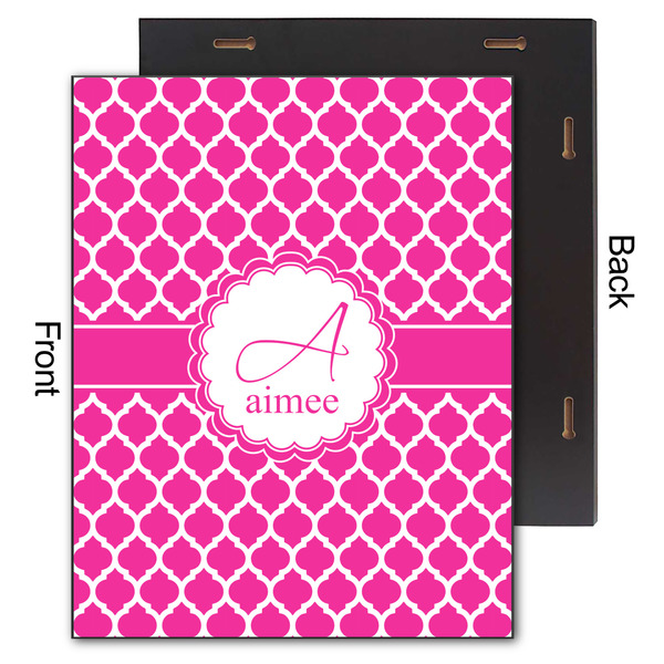 Moroccan 11x14 Wood Print - Front & Back View