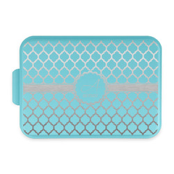 Moroccan Aluminum Baking Pan with Teal Lid (Personalized)