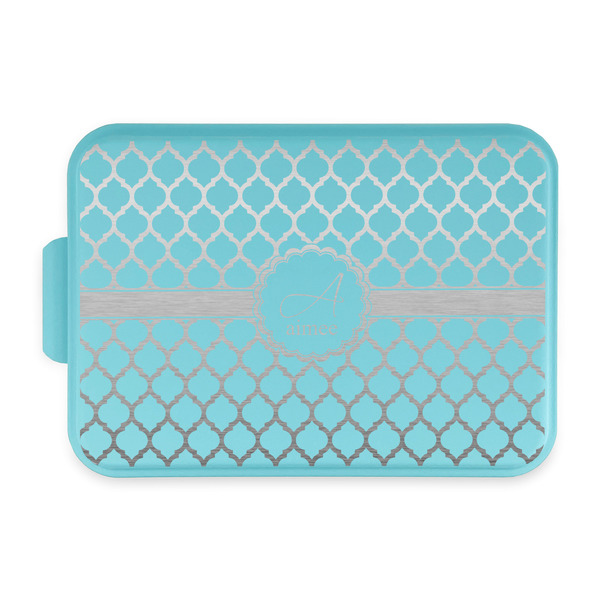Custom Moroccan Aluminum Baking Pan with Teal Lid (Personalized)