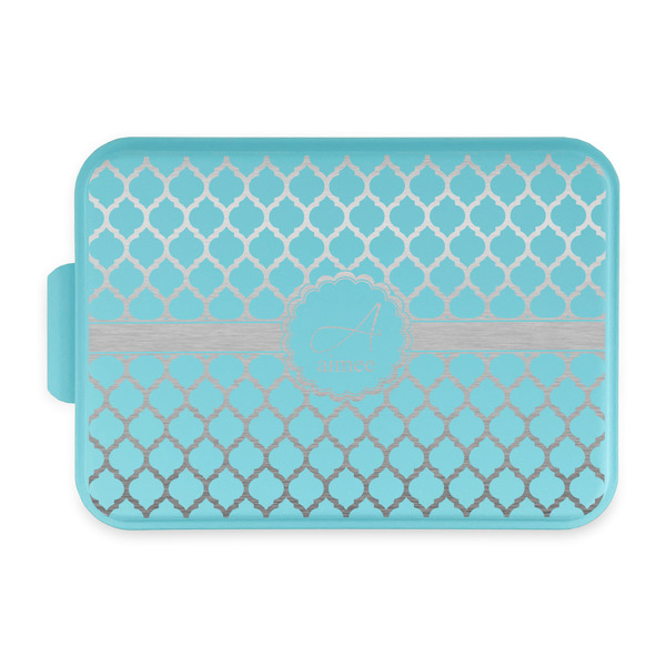 Custom Moroccan Aluminum Baking Pan with Teal Lid (Personalized)