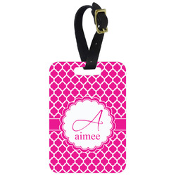 Moroccan Metal Luggage Tag w/ Name and Initial