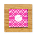 Moroccan Bamboo Trivet with Ceramic Tile Insert (Personalized)