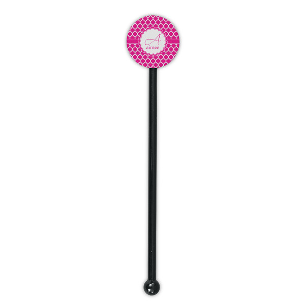 Moroccan Black Plastic 5.5" Stir Stick - Round - Single Stick