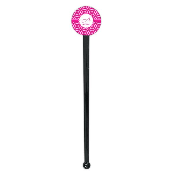 Moroccan Black Plastic 7" Stir Stick - Round - Single Stick