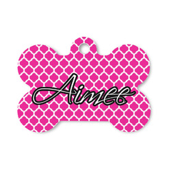 Moroccan Bone Shaped Dog ID Tag - Small (Personalized)