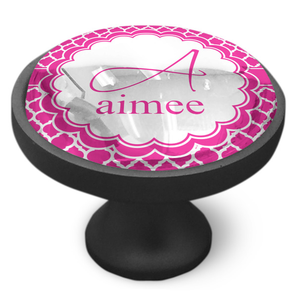 Moroccan Cabinet Knob - Black - Side