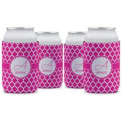 Moroccan Can Cooler (12 oz) - Set of 4 w/ Name and Initial